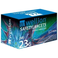 Wellion ® Safetylancets 23G , 200 St> Lanzetten & Stechhilfen