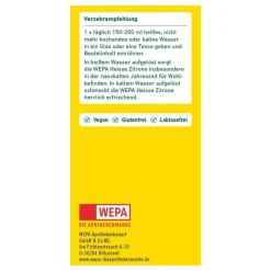 Wepa heiße Zitrone + Vitamin C Pulver, 10X10 g