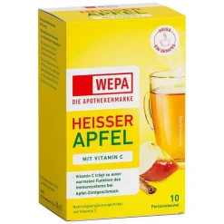 Wepa heißer Apfel + Vitamin C Pulver, 10X10 g> Vitamin C (Ascorbinsäure)
