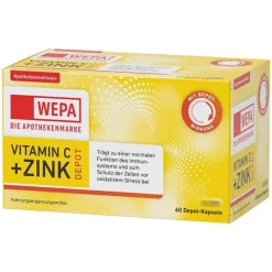 Wepa Vitamin C + Zink Kapseln, 60 St