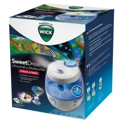 WICK SweetDreams 2-in-1 Ultraschall Luftbefeuchter mit Lichtprojektion, 1 St