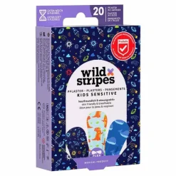 Wild Stripes Kids sensitive Space Int Pflaster, 20 St