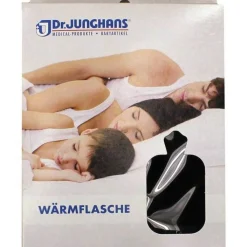 Wärmflasche mit Bezug blau, 2 l