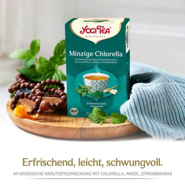 Yogi Tea Minzige Chlorella Bio 17x2g, 17X2.0 g