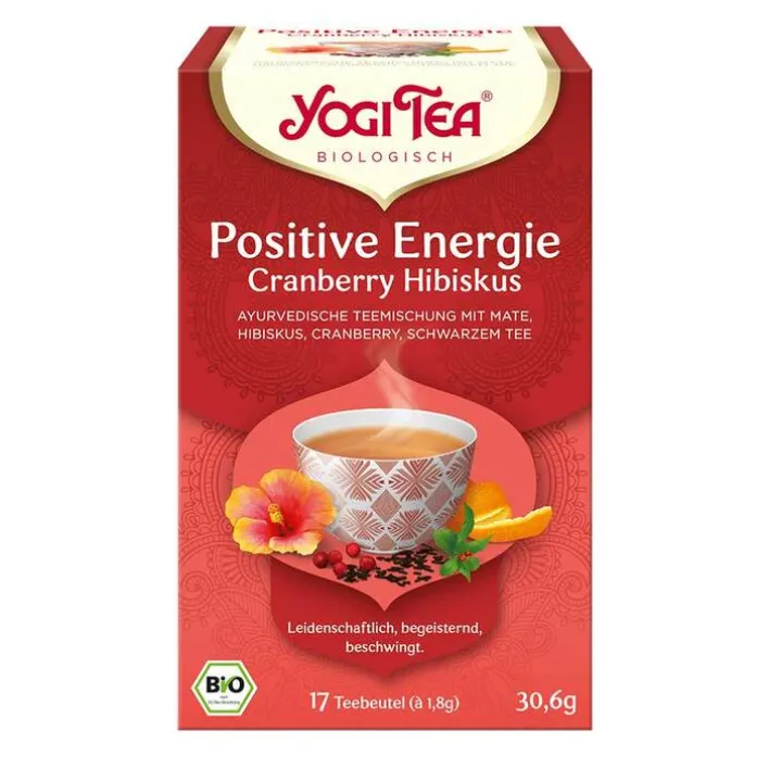 Yogi Tea Positive Energie Cranb.Hibiskus Fbeutel 1,8g, 17X1.8 g> Yogi Tee
