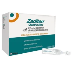 Zaditen ophtha sine Augentropfen Einzeldosispipetten, 50 St