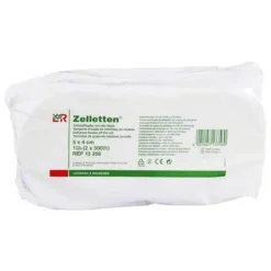 Zelletten Tupfer 5x4cm Rolle, 2X500 St> Mull & Zellstoff