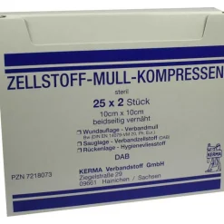 Zellstoff Mullkompressen 10c, 25X2 St
