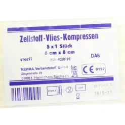 Zellstoff Vlies Kompressen 6, 5X1 St