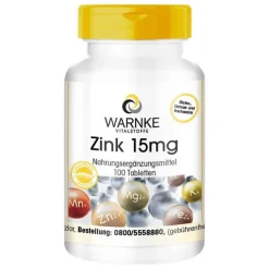 Warnke Zink 15 mg Tabletten, 100 St> Zink