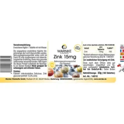 Warnke Zink 15 mg Tabletten, 100 St><noscript><img width=