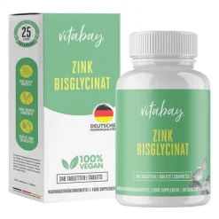 Vitabay Zink Bisglycinat 25 mg hochdosiert Tabletten, 240 St> Zink
