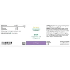 Heidelberger Chlorella Zink Kapseln, 60 St> Zink