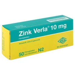 Verla Zink ® 10 mg Filmtabletten, 50 St> Zink|Abwehrsteigerung