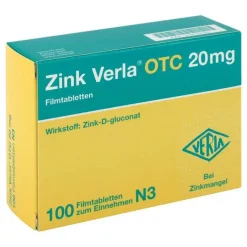 Zink Verla® OTC 20 mg Filmtabletten, 100 St