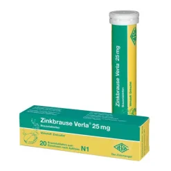 Verla Zinkbrause ® 25 mg Brausetabletten, 20 St> Zink|Abwehrsteigerung