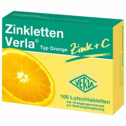 Verla Zinkletten Orange Lutschtabletten, 100 St> Zink