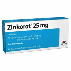 Zinkorot® 25 mg hochdosierte Zink Tabletten, 20 St