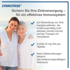 Biosyn ZINKOTASE® Filmtabletten, 50 St> Zink|Abwehrsteigerung