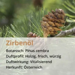 Zirbenöl naturrein ätherisch, 10 ml